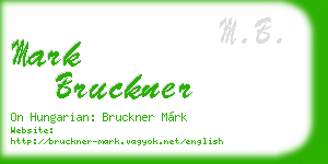 mark bruckner business card